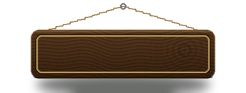 Hanging wooden sign menu